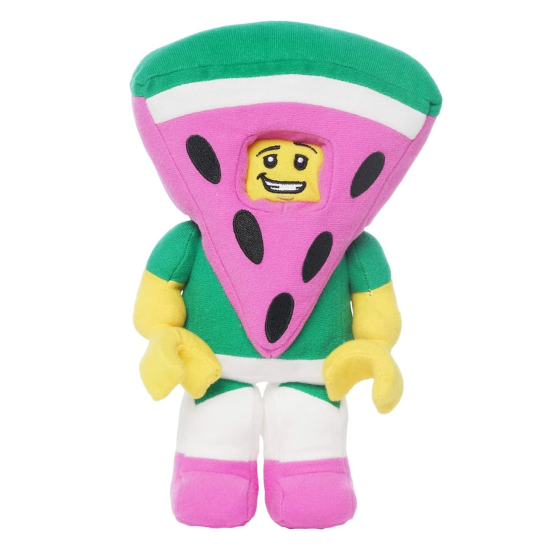 Manhattan Toy LEGO Minifigure Watermelon Guy Plush - 9.5-inch plush front view