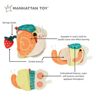 Manhattan Toy Silly Snail Sensory Book