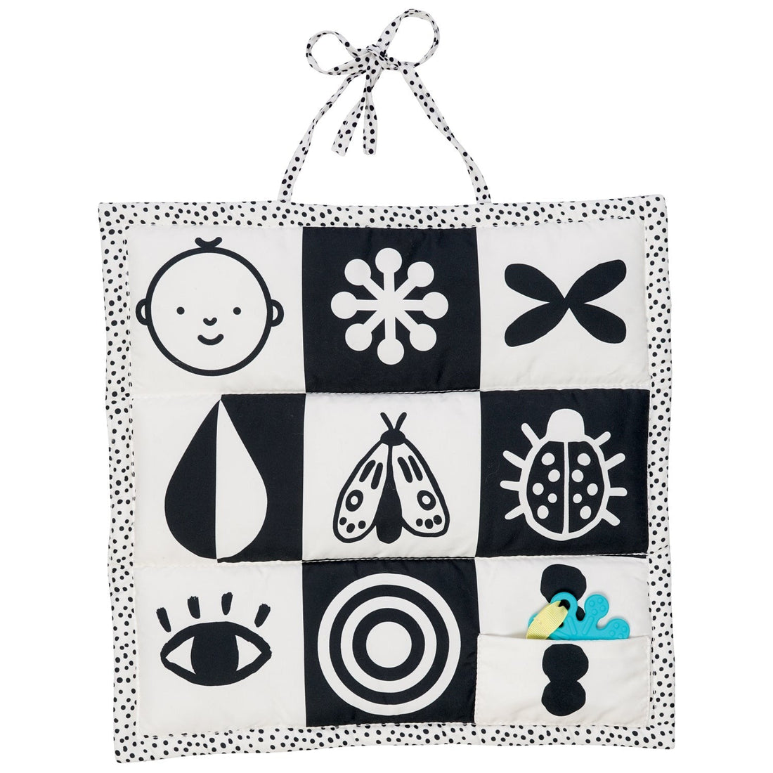 Manhattan Toy Wimmer 3-in-1 Play Mat - flat black-and-white graphic side