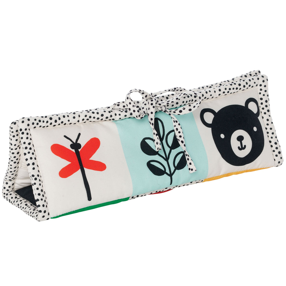 Manhattan Toy Wimmer 3-in-1 Play Mat - folded triangle with dragonfly leaf and bear panels
