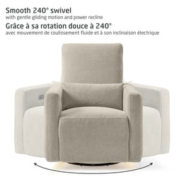 Maxi-Cosi Dorian Swivel Glider and Power Recliner with Night Light