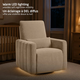 Maxi-Cosi Dorian Swivel Glider and Power Recliner with Night Light