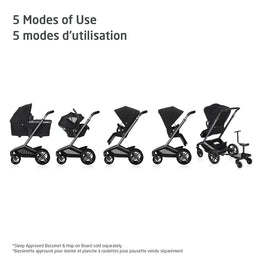 Maxi Cosi Fame Stroller & Mico Luxe+ Car Seat Travel System