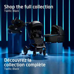 Maxi Cosi Fame Stroller & Mico Luxe+ Car Seat Travel System