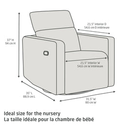 Maxi-Cosi Isla Swivel Glider and Power Recliner
