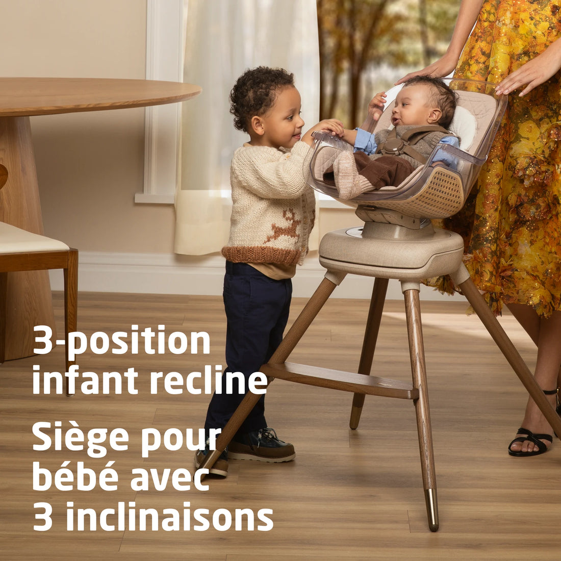 Maxi-Cosi Kiskadee 360 Rotating High Chair — adjustable recline positions