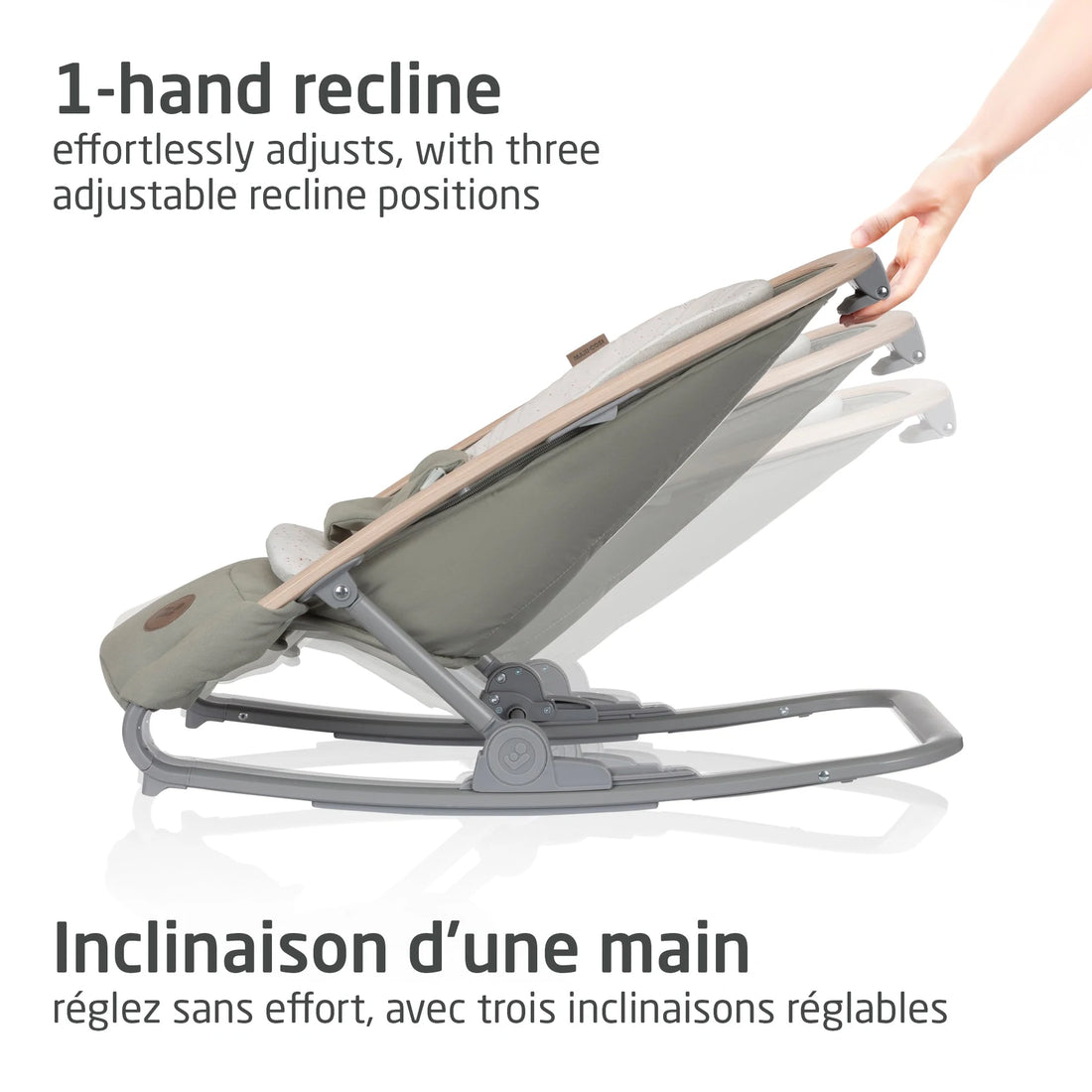 Maxi-Cosi Kori 2-in-1 Rocker — adjustable recline positions