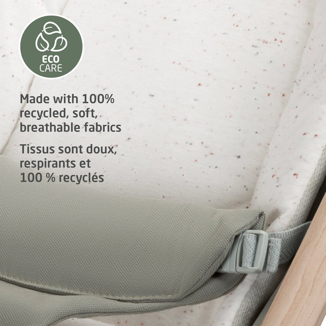 Maxi-Cosi Kori 2-in-1 Rocker — EcoCare recycled fabric detail