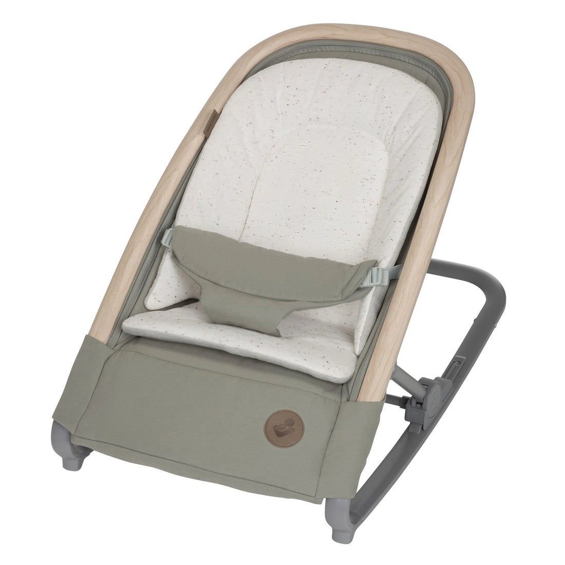 Maxi-Cosi Kori 2-in-1 Rocker in Classic Green, front three-quarter view