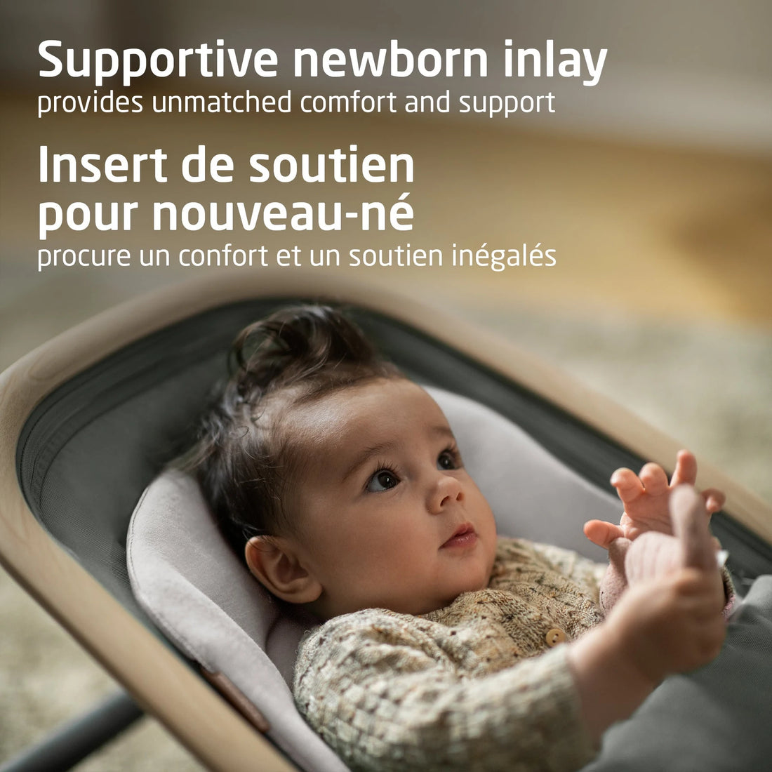Maxi-Cosi Kori 2-in-1 Rocker — padded newborn inlay