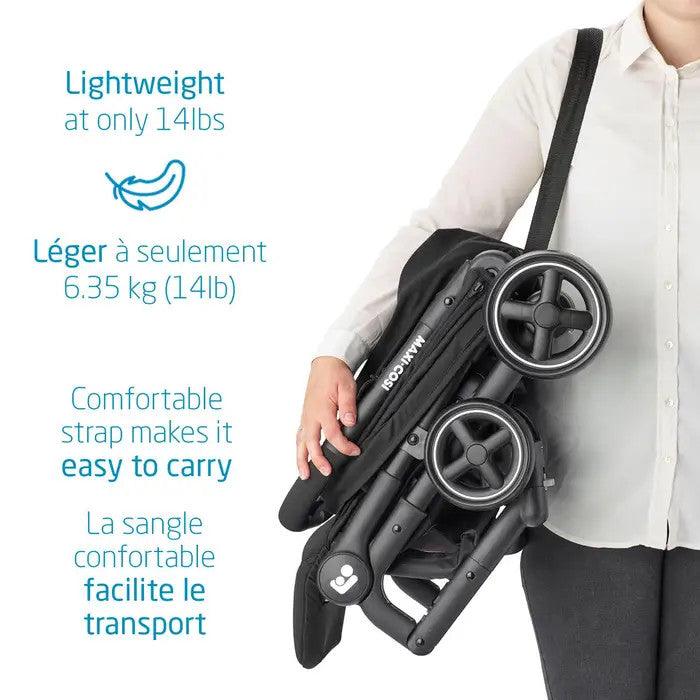 Maxi-Cosi Lara Ultra Compact Stroller, lightweight 14 lbs, foldable and easy to carry