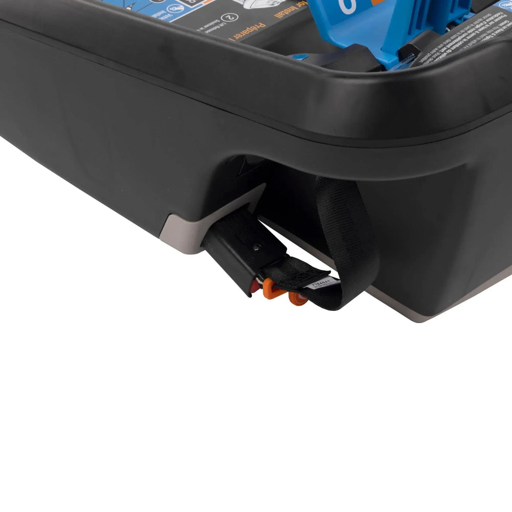 Maxi-Cosi Mico infant car seat base with orange release clips