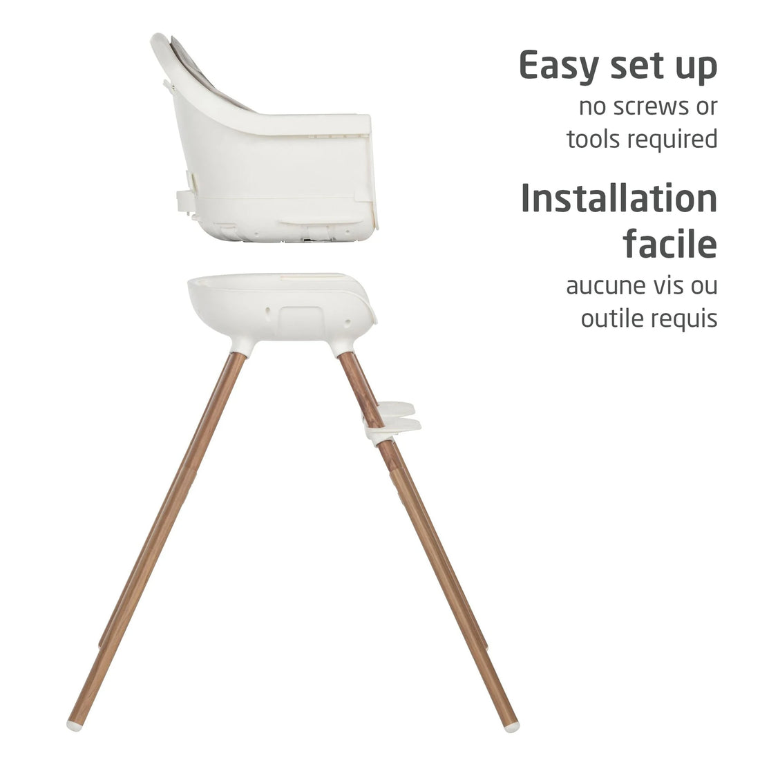 Maxi-Cosi Moa 8-in-1 High Chair — separated components for easy setup