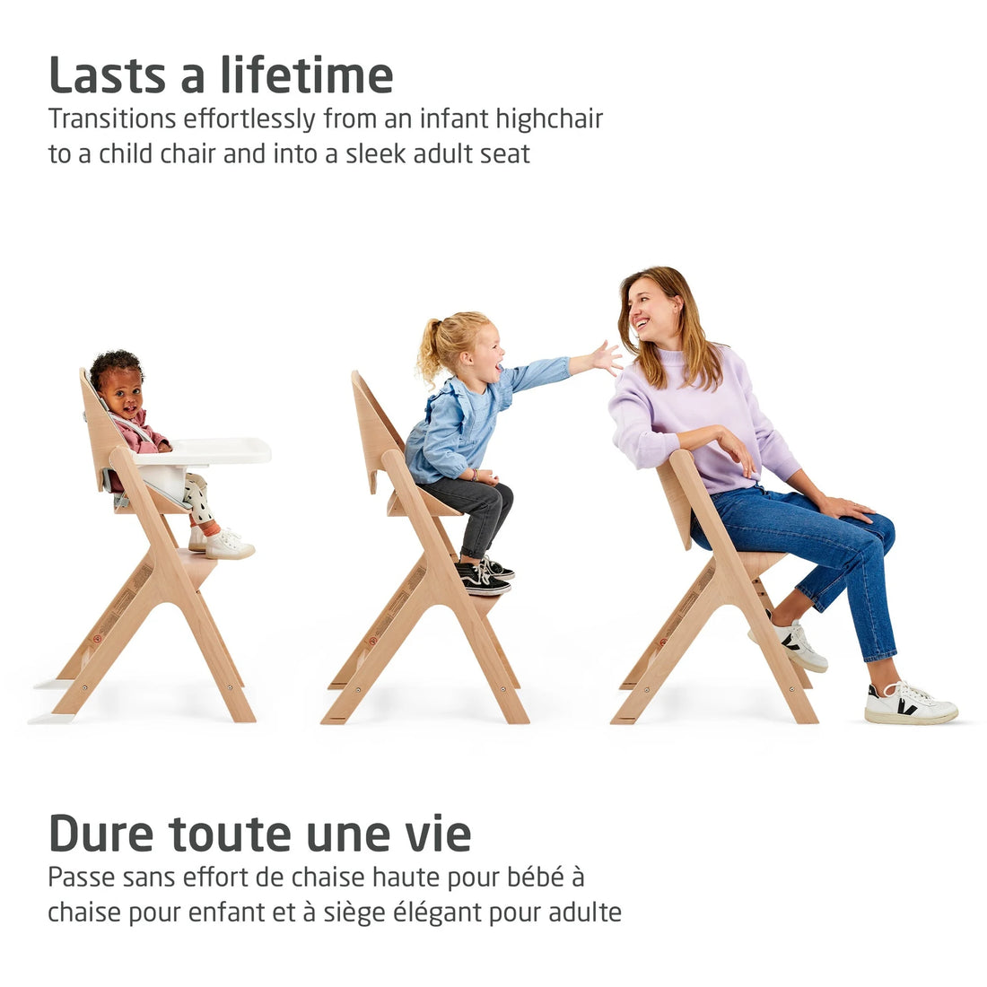 Maxi-Cosi Nesta 3-In-1 High Chair — seating stages from baby to adult