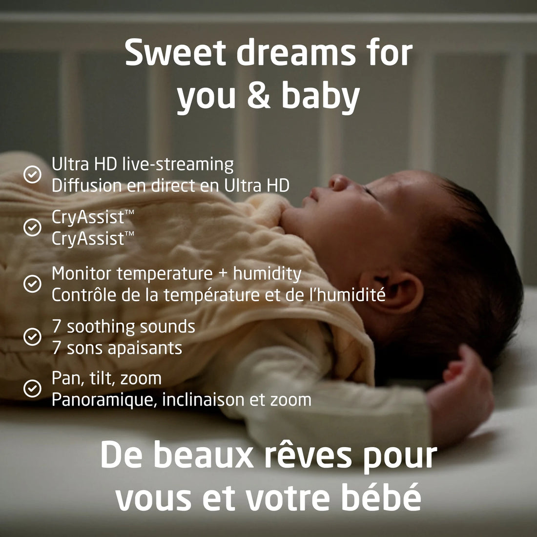 Maxi-Cosi See Pro 360° Baby Monitor — sleep monitoring view