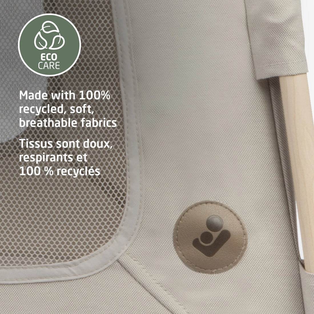 Maxi-Cosi Swift 3-in-1 Playard — EcoCare recycled fabric detail