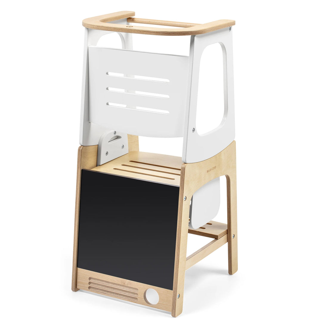 Maxi-Cosi Toucan 3-In-1 Tower- Natural White in Natural White, right three-quarter view