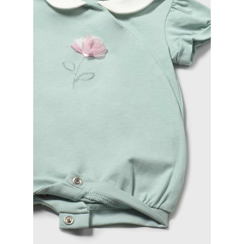 Mayoral Baby 2 Pack Short Onesie Set Aqua, product view 2