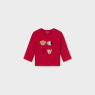 Mayoral Baby Embroidered T-Shirt - Red