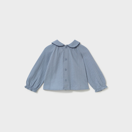 Mayoral Baby Textured Blouse - Light Blue