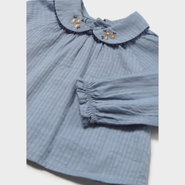 Mayoral Baby Textured Blouse - Light Blue