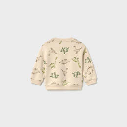 Mayoral Baby Animal Pocket Sweatshirt - Light Taupe