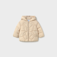 Mayoral Quilted Bear Puffer Jacket - Biscuit