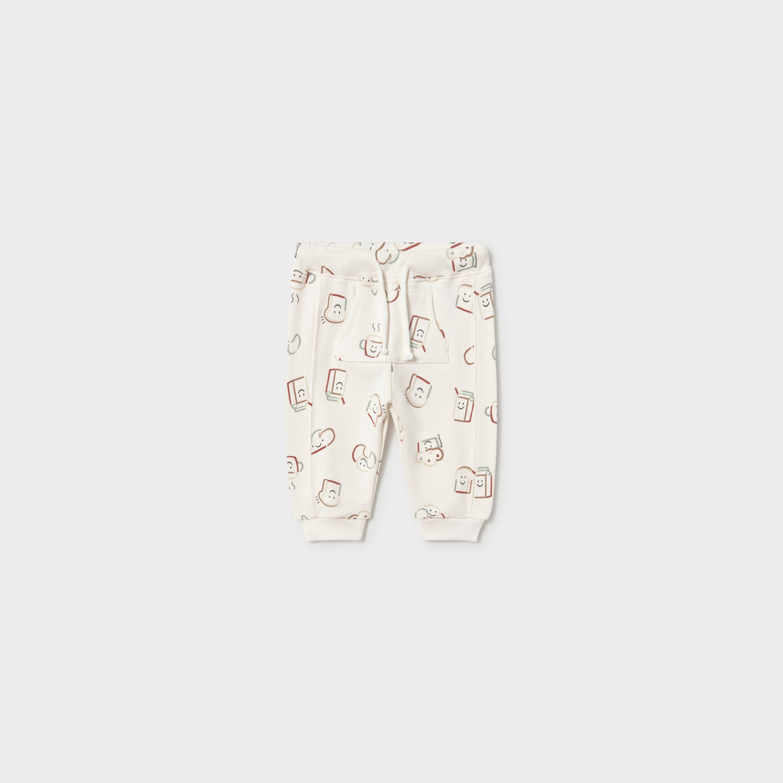 Mayoral Newborn Boy Joggers - Multicolour shown from the front on a clean background
