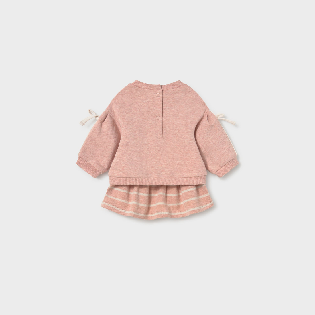 Mayoral Newborn Girl 4-Piece Set - Heather Nude companion piece shown separately with coordinated details