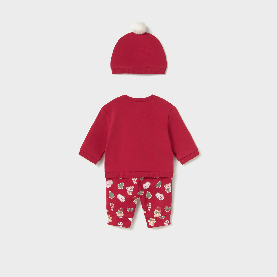 Mayoral Newborn Boy 3-Piece Set - Red main coordinated piece shown separately