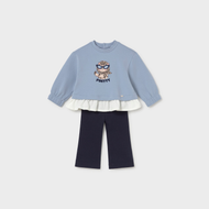 Mayoral Baby Flare Leggings and Sweatshirt Set - Navy