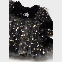 Mayoral Newborn Girl Dress with Headband - Black