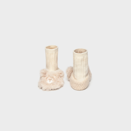 Mayoral Newborn Girl Shoes - Wheat