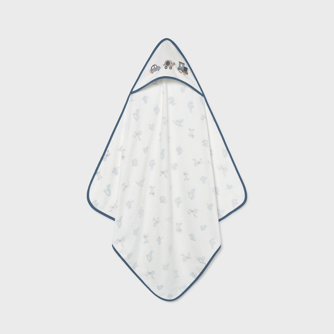 Mayoral Baby Towel - Blueberry shown from the front on a clean background