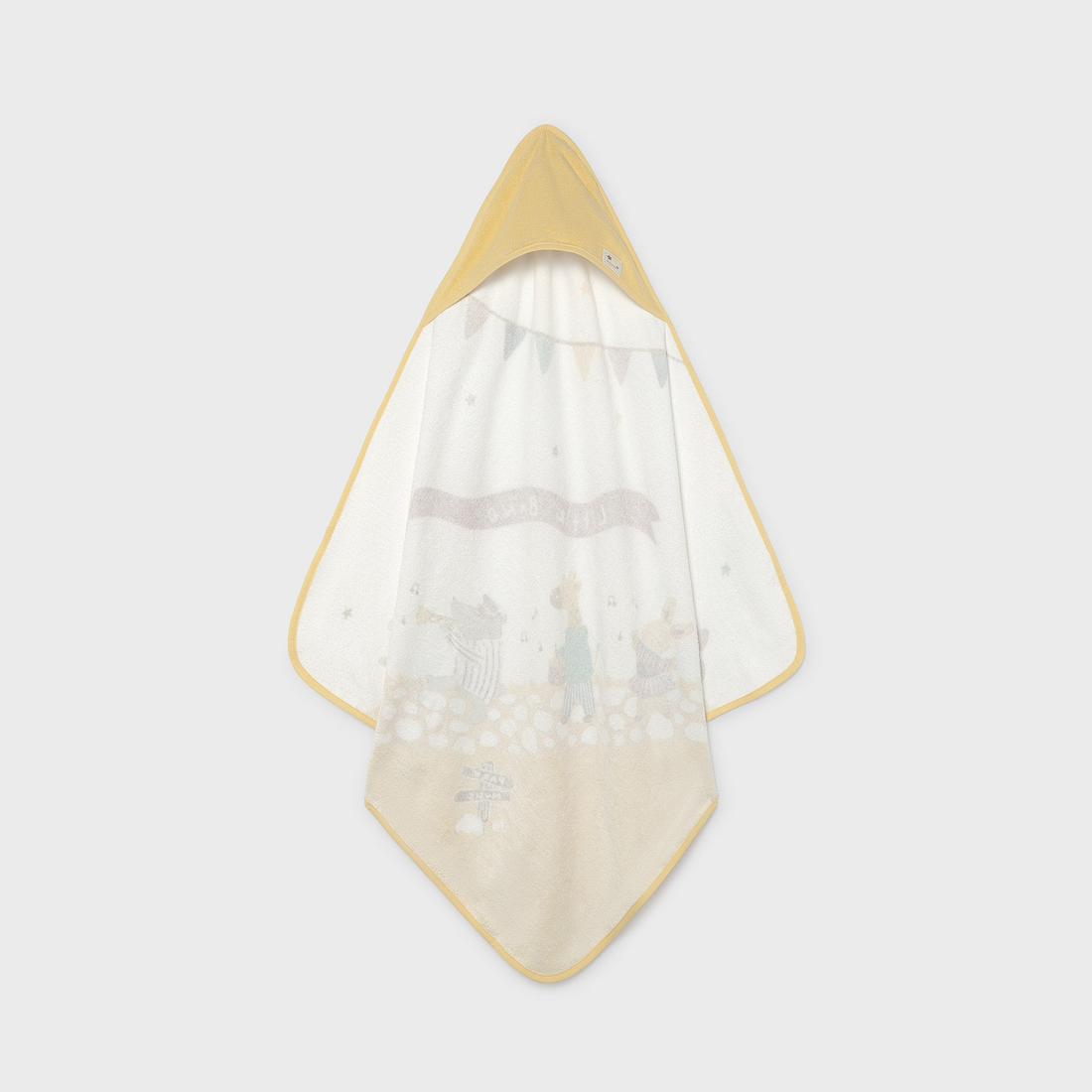 Mayoral Baby Printed Towel - Chamomile shown from the front on a clean background