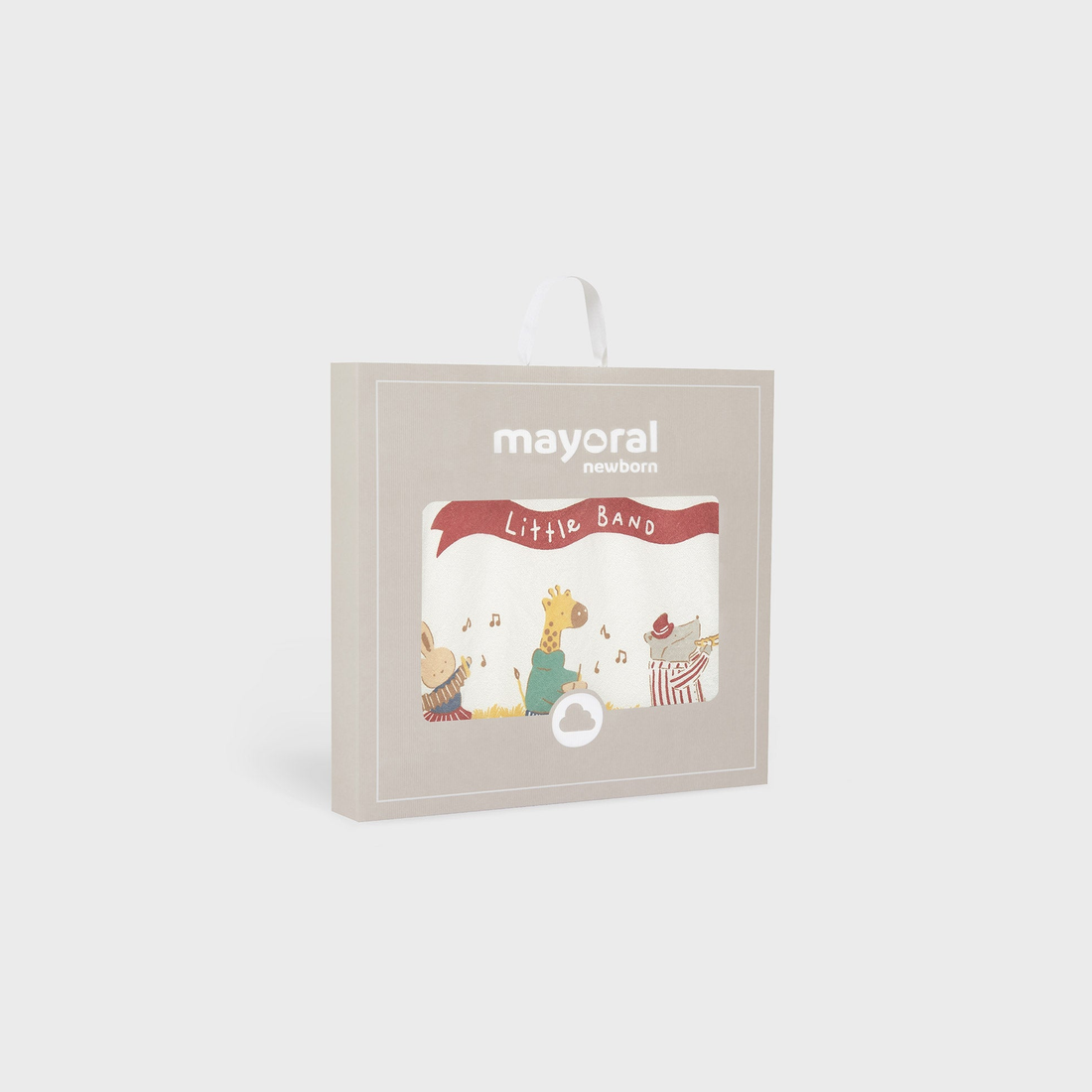 Mayoral Baby Printed Towel - Chamomile shown in Mayoral retail packaging on a clean background