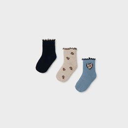 Mayoral Baby 3-Pack Socks - Navy