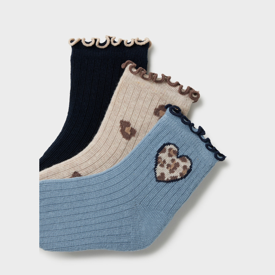 Mayoral Baby 3-Pack Socks - Navy main coordinated piece shown separately