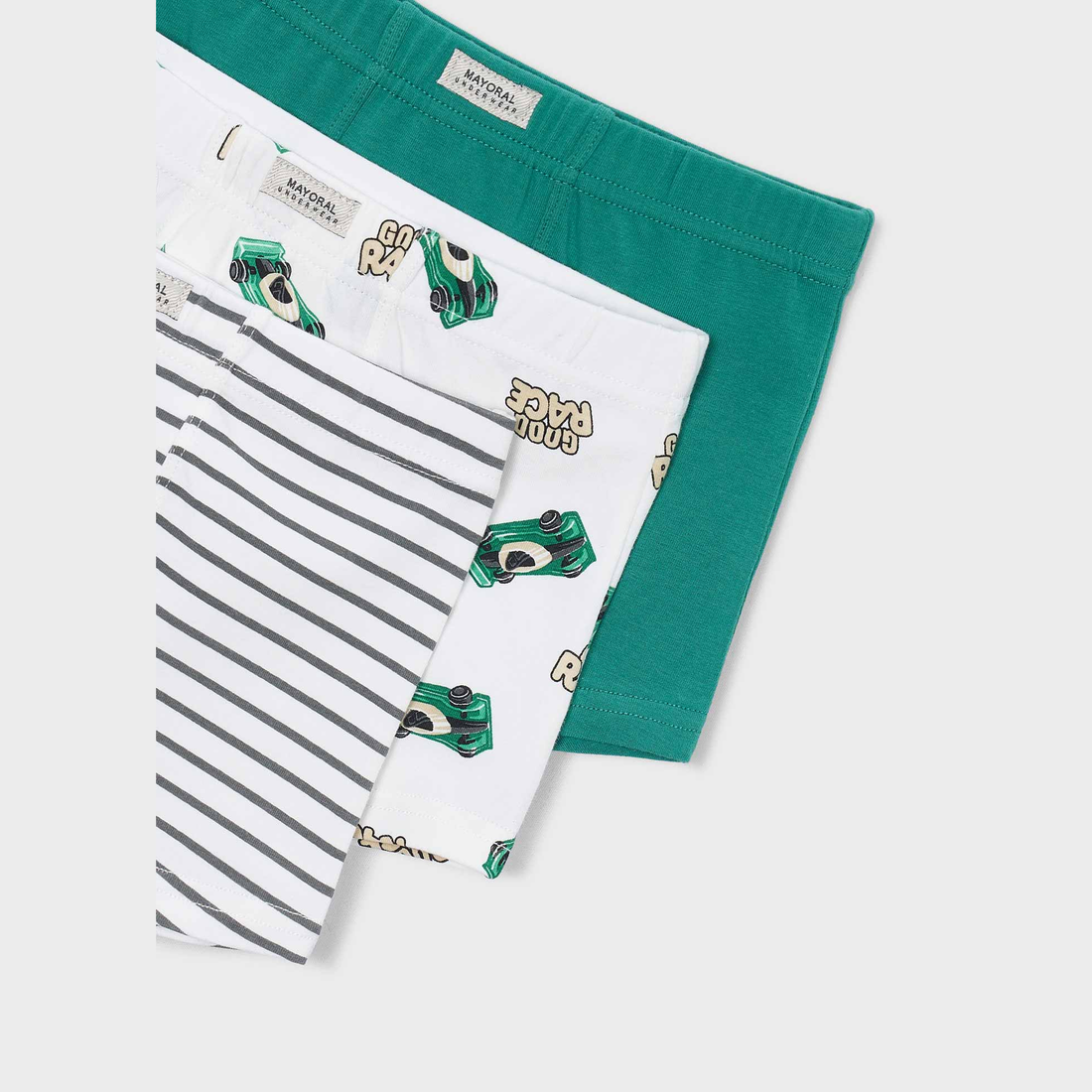 Mayoral Boy 3-Pack Boxers - Acacia companion piece shown separately with coordinated details
