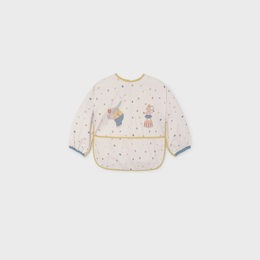 Mayoral Baby Sleeved Bib - Oat