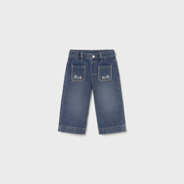 Mayoral Baby Denim Pants With Pockets - Medium Denim