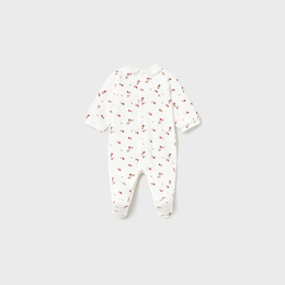 Mayoral Newborn Girl 2-Pack Velour One-Piece - Red