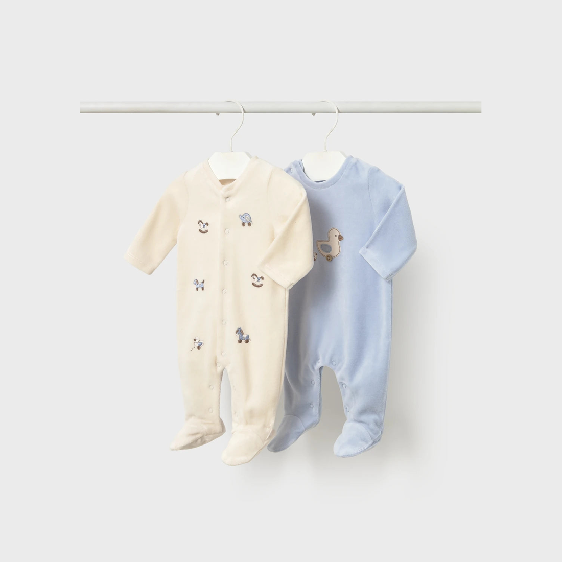 Mayoral Newborn Boy 2-Pack Pajama - Sky — product view 2