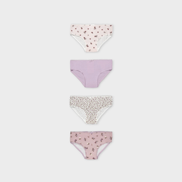 Mayoral Girl 4-Pack Briefs - Mauve