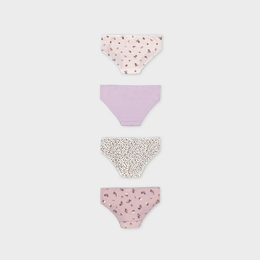 Mayoral Girl 4-Pack Briefs - Mauve