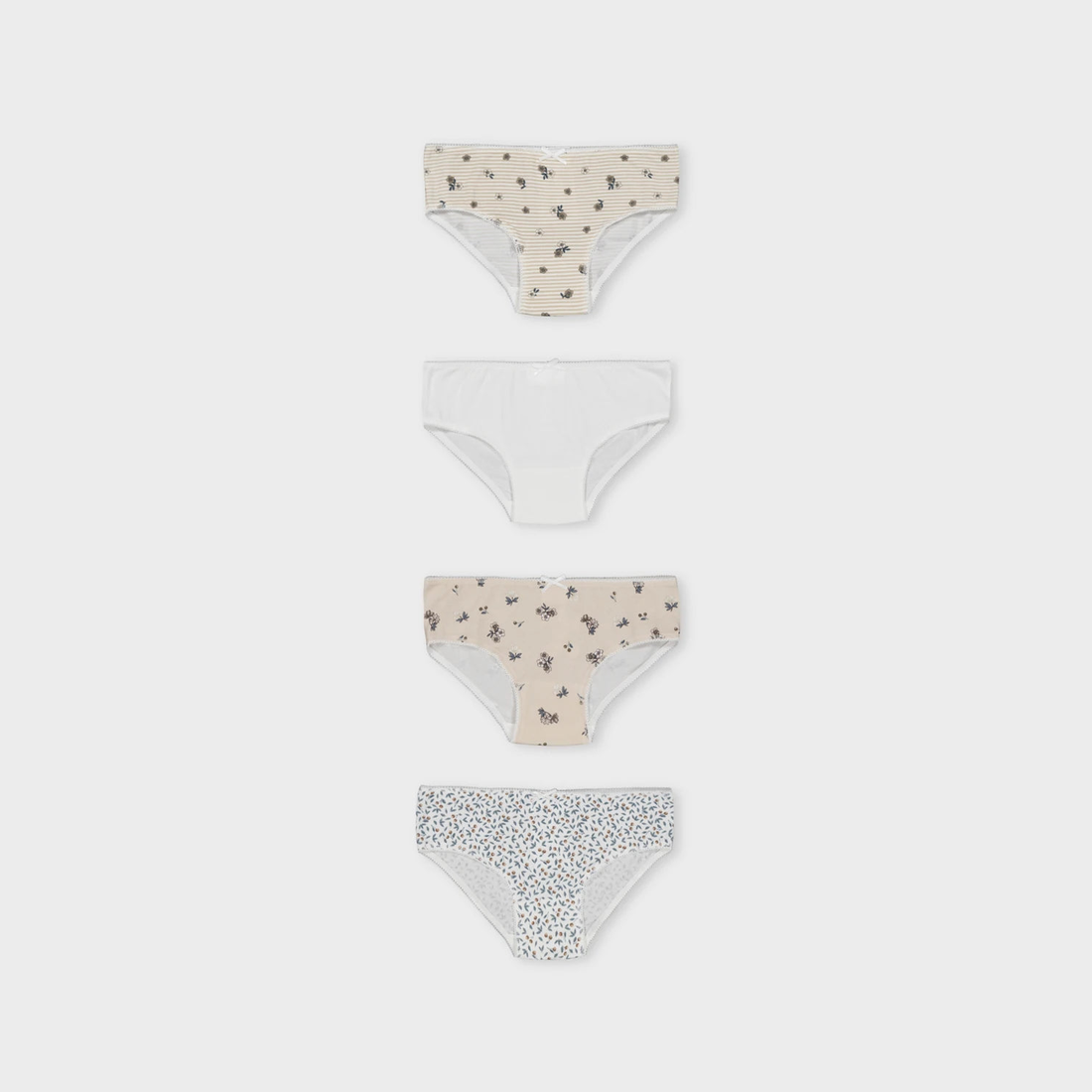 Mayoral Girl 4-Pack Briefs - Light Khaki — product view 1