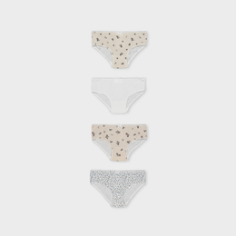 Mayoral Girl 4-Pack Briefs - Light Khaki