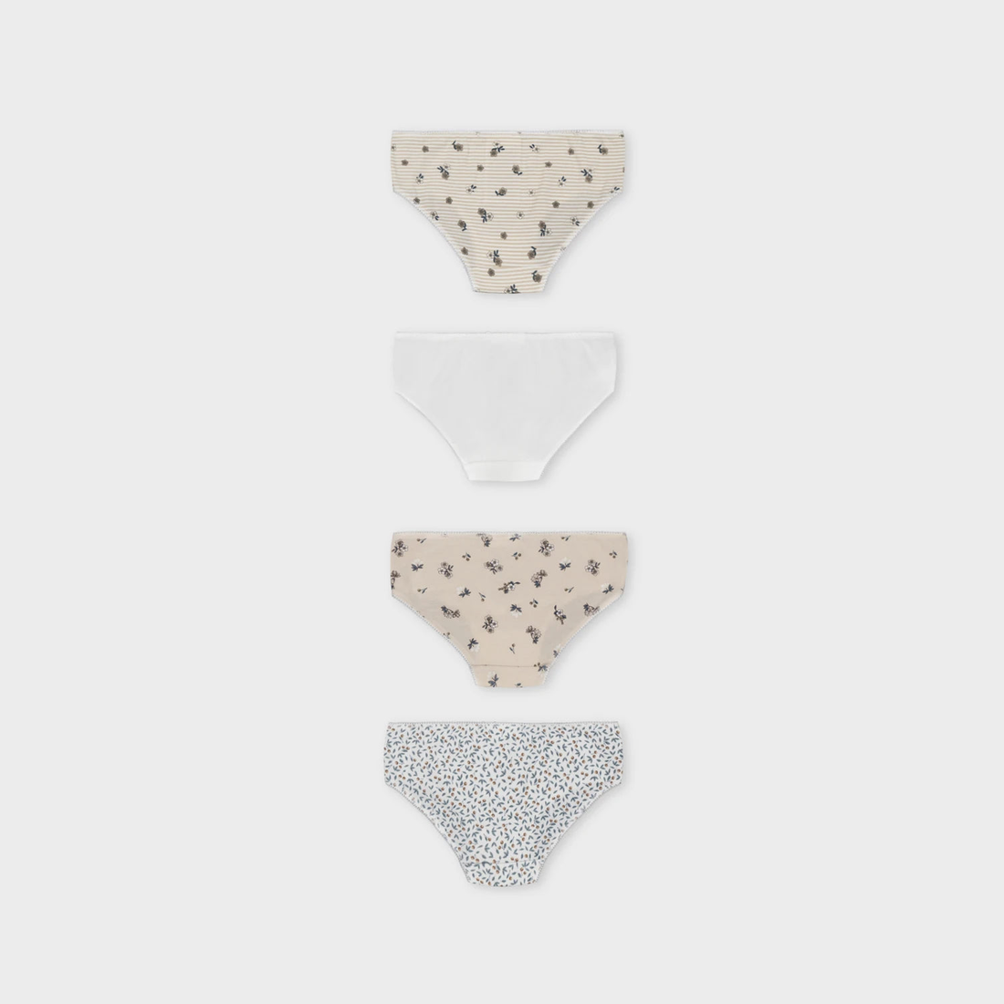 Mayoral Girl 4-Pack Briefs - Light Khaki — product view 2