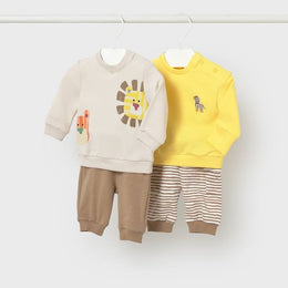 Mayoral Baby 4 Piece Knit Set Mustard