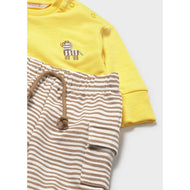 Mayoral Baby 4 Piece Knit Set Mustard